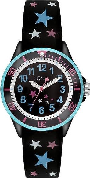 Ceas de mână cu quartz analog pentru copii s.Oliver cu curea din silicon
