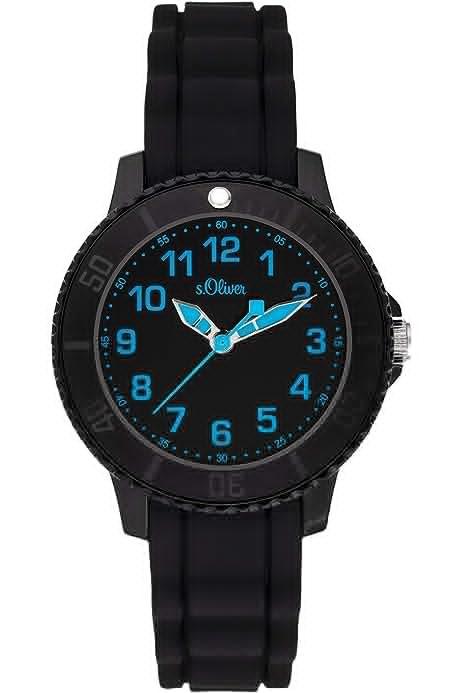 Ceas de mână cu quartz analog pentru copii s.Oliver cu curea din silicon