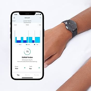 Withings Steel HR Sport - Ceas inteligent hibrid multisport, GPS conectat, ritm cardiac, nivel de fitness prin VO2max, urmărire a activității și a somnului, notificări