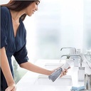 Irigator oral fără fir Oral-B AquaCare 6, 3 duze de schimb, agent de curățare interdentară, curățare delicată a dinților și gingii sănătoase, tehnologie Oxyjet, 3 moduri pentru îngrijirea dentară, cadou bărbat/femeie, alb/gri