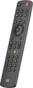 Telecomanda universala One For All contour TV URC1210, inlocuitor ideal, pentru toate tipurile de televizoare, cu functie de invatare, pentru toate marcile de televizoare, negru