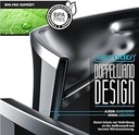 Arendo - ceainic din inox cu reglare a temperaturii | 7 niveluri de temperatură selectabile de la 40°C - 100°C și funcție de menținere la cald | Design cu perete dublu cu atingere rece | Certificat fără BPA
