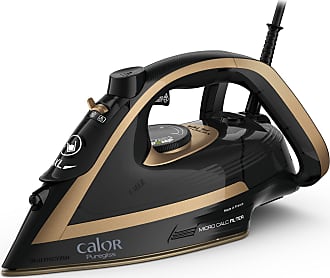 ROWENTA FV8064C0 Fier de călcat cu abur Calor Puregliss, 270 ml, negru și auriu