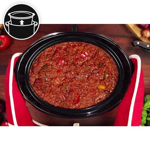 Crockpot, aragaz lent electronic | 5,7 L (5-6 persoane) | programabil cu cronometru digital de 20 de ore | Oțel inoxidabil [SCCPBPP605]