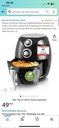 Friteuza Emerio SmartFryer AirFryer cu aer cald Prăjirea cu aer fierbinte fără ulei suplimentar Prăjire mai sănătoasă Volum de 3,6 litri Atingere rece Fără BPA Încălzire rapidă 1450 wați Bun cu 1,9 litri