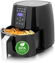 Friteuza Emerio SmartFryer AirFryer cu aer cald Prăjirea cu aer fierbinte fără ulei suplimentar Prăjire mai sănătoasă Volum de 3,6 litri Atingere rece Fără BPA Încălzire rapidă 1450 wați Bun cu 1,9 litri