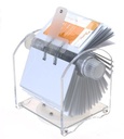 Genie Rotator Rotary Index Card Index (400 de cărți de vizită; index din 24 de părți; 200 de mâneci transparente; din acril de înaltă calitate; carcasă rotativă pentru carduri)