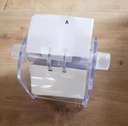 Genie Rotator Rotary Index Card Index (400 de cărți de vizită; index din 24 de părți; 200 de mâneci transparente; din acril de înaltă calitate; carcasă rotativă pentru carduri)