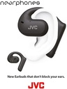JVC Nearphones HA-NP35T-B, Căști True Wireless, Design pentru ureche deschisă, Anularea zgomotului pentru comunicare clară, Protecție împotriva apei (IPX4), Funcție de dezactivare a microfonului, Redare 17 ore, Bluetooth 5.1, (negru)