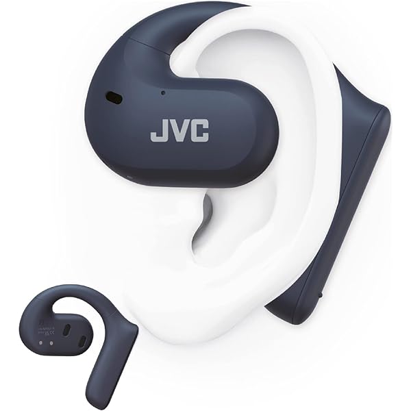 JVC Nearphones HA-NP35T-B, Căști True Wireless, Design pentru ureche deschisă, Anularea zgomotului pentru comunicare clară, Protecție împotriva apei (IPX4), Funcție de dezactivare a microfonului, Redare 17 ore, Bluetooth 5.1, (negru)