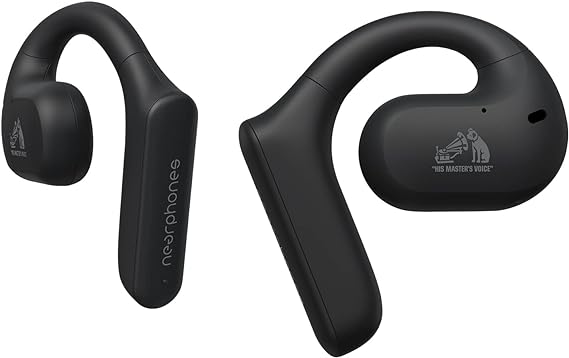JVC Nearphones HA-NP35T-B, Căști True Wireless, Design pentru ureche deschisă, Anularea zgomotului pentru comunicare clară, Protecție împotriva apei (IPX4), Funcție de dezactivare a microfonului, Redare 17 ore, Bluetooth 5.1, (negru)