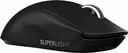 Mouse de gaming Logitech G PRO X SUPERLIGHT fără fir cu senzor HERO 25K, ultra ușor la 63 g, 5 butoane programabile, 70 de ore de viață a bateriei, picioare PTFE fără aditivi, PC/Mac - negru