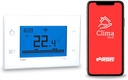 Termostat de încălzire inteligent - Termostat de încălzire WiFi, programare săptămânală, controlabil prin smartphone cu iOS și Android, compatibil cu Alexa și Google Home, negru, baterie VEMER VE788700 Tuo Wifi