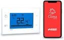 Termostat de încălzire inteligent - Termostat de încălzire WiFi, programare săptămânală, controlabil prin smartphone cu iOS și Android, compatibil cu Alexa și Google Home, negru, baterie VEMER VE788700 Tuo Wifi