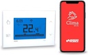 Termostat de încălzire inteligent - Termostat de încălzire WiFi, programare săptămânală, controlabil prin smartphone cu iOS și Android, compatibil cu Alexa și Google Home, negru, baterie VEMER VE788700 Tuo Wifi