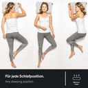 Pernă de recuperare BLACKROLL® (50 x 30 cm), pernă ortopedică pentru un somn odihnitor, pernă ergonomică cu geantă de călătorie pentru călătorie, pernă pentru gât din spumă de viscoză cu memorie, Fabricat în Germania