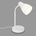 BRILONER - Lampă de noptieră cu întrerupător cu cablu, sticlă opal, dulie E14 max 25 wați, lampă de masă, lampă, lampă de birou, lampă de masă, lampă de birou, lampă de lectură pat, lampă de lectură, 12,6x15,7 cm, alb