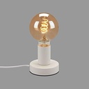 BRILONER - Lampă de noptieră cu întrerupător cu cablu, sticlă opal, dulie E14 max 25 wați, lampă de masă, lampă, lampă de birou, lampă de masă, lampă de birou, lampă de lectură pat, lampă de lectură, 12,6x15,7 cm, alb