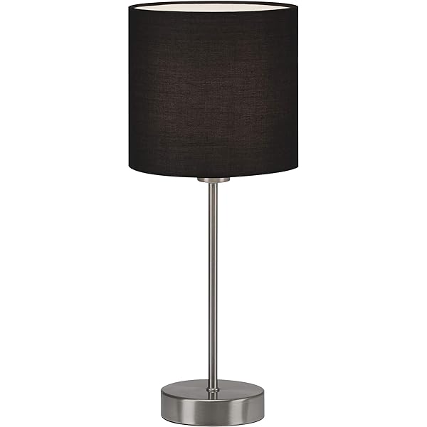 BRILONER - Lampă de noptieră cu întrerupător cu cablu, sticlă opal, dulie E14 max 25 wați, lampă de masă, lampă, lampă de birou, lampă de masă, lampă de birou, lampă de lectură pat, lampă de lectură, 12,6x15,7 cm, alb
