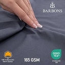Față de pernă Barbons 80x80 Set de 2 - 165 g/m² Față de pernă certificată Oeko-TEX 100% bumbac jerseu Fete de pernă moi Față de pernă cu fermoar (80x80-antracit)