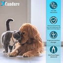 Foarfece profesionale pentru gheare Candure pentru caini si pisici cu pila de unghii, clesti pentru gheare din otel inoxidabil, taietori de ingrijire a ghearelor de inalta calitate pentru animale de companie, tuns mari pentru unghii cu protectie de siguranta, 6 inch