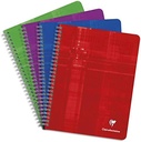 Clairefontaine 68761C - caiet spiralat 17x22 cm, 90 coli rigla frantuzeasca, 90g, culori asortate, 1 bucata