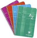 Clairefontaine 68761C - caiet spiralat 17x22 cm, 90 coli rigla frantuzeasca, 90g, culori asortate, 1 bucata