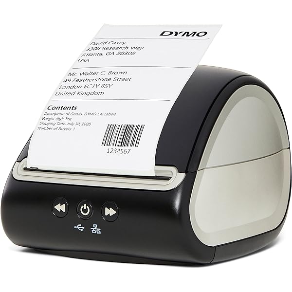 Imprimantă de etichete DYMO LabelWriter 5XL | recunoaștere automată a etichetelor | Mașină de etichetat care imprimă etichete de expediere foarte largi de la Amazon, DHL și altele | ideal pentru comerțul electronic | priza UE