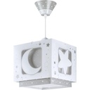 Lampă cu suspendare fluorescentă Dalber, lună și stea, gri 63232E