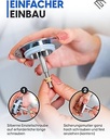 EDELER® dop de baie din 2 piese potrivire universală - dop de închidere pentru baie Ø 72 mm - dop de baie reglabil rezistent la rugină - pentru fiecare etanșare pentru cadă + etanșare alternativă GRATUITĂ