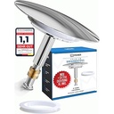 EDELER® dop de baie din 2 piese potrivire universală - dop de închidere pentru baie Ø 72 mm - dop de baie reglabil rezistent la rugină - pentru fiecare etanșare pentru cadă + etanșare alternativă GRATUITĂ