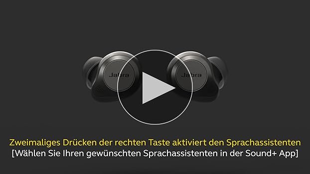Căști Jabra Elite 85t True Wireless - Jabra Advanced Active Noise Cancelling cu durată lungă de viață a bateriei și difuzoare puternice — Carcasă de încărcare fără fir — Negru aramiu