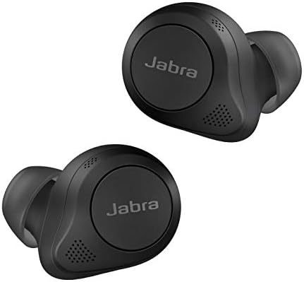 Căști Jabra Elite 85t True Wireless - Jabra Advanced Active Noise Cancelling cu durată lungă de viață a bateriei și difuzoare puternice — Carcasă de încărcare fără fir — Negru aramiu