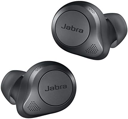 Căști Jabra Elite 85t True Wireless - Jabra Advanced Active Noise Cancelling cu durată lungă de viață a bateriei și difuzoare puternice — Carcasă de încărcare fără fir — Negru aramiu