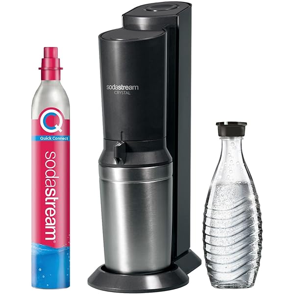 LICHTENWERK® 2X sticle de sticlă premium compatibile cu Sodastream Crystal 2.0 [33% MAI MULTĂ BULĂ] - Carafă elegantă din sticlă cu mai mult volum - Sticla de băut cu barbotare - Potrivit pentru dioxid de carbon - Se poate spăla în mașina de spălat vase
