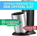 LICHTENWERK® 2X sticle de sticlă premium compatibile cu Sodastream Crystal 2.0 [33% MAI MULTĂ BULĂ] - Carafă elegantă din sticlă cu mai mult volum - Sticla de băut cu barbotare - Potrivit pentru dioxid de carbon - Se poate spăla în mașina de spălat vase