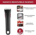 Mâner detașabil Lagostina Ingenio Induction, rezistent până la 10 kg, fixare sigură în 3 puncte, design ergonomic, din plastic și oțel, negru