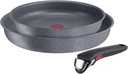 Mâner detașabil Lagostina Ingenio Induction, rezistent până la 10 kg, fixare sigură în 3 puncte, design ergonomic, din plastic și oțel, negru