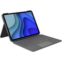 Tastatură husă Logitech Folio Touch pentru iPad, trackpad și conector inteligent pentru iPad Pro de 11 inchi (model: A1980, A2013, A1934, A1979, A2228, A2068, A2230, A2231) Aspect QWERTY italian grafit