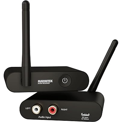 Marmitek Radio Audio Transmission WA300 - Conectați-vă sursa audio fără fir la sistemul dvs. stereo - Conexiune jack de 3,5 mm - Transmițător audio fără fir