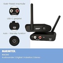 Marmitek Radio Audio Transmission WA300 - Conectați-vă sursa audio fără fir la sistemul dvs. stereo - Conexiune jack de 3,5 mm - Transmițător audio fără fir