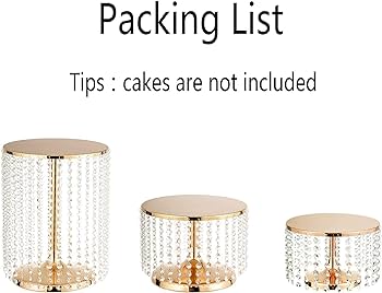 NUPTIO Suport acrilic pentru tort Suport pentru cupcake de nunta cu diametrul de 26 cm Desert transparent ceai de dupa-amiaza Ceai de ceai Tort Tava de dulciuri cu pandantiv de cristal pentru nunti Petrecere de aniversare Baby Shower