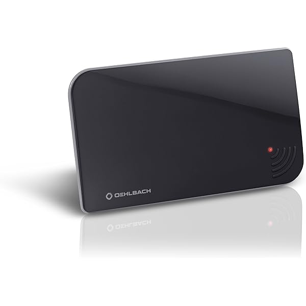 Antenă Oehlbach Scope Vision DVB-T2 HD - antenă digitală de interior - alimentare USB - amplificator activ DVB-T2 - antenă de interior, câștigător al testului - negru