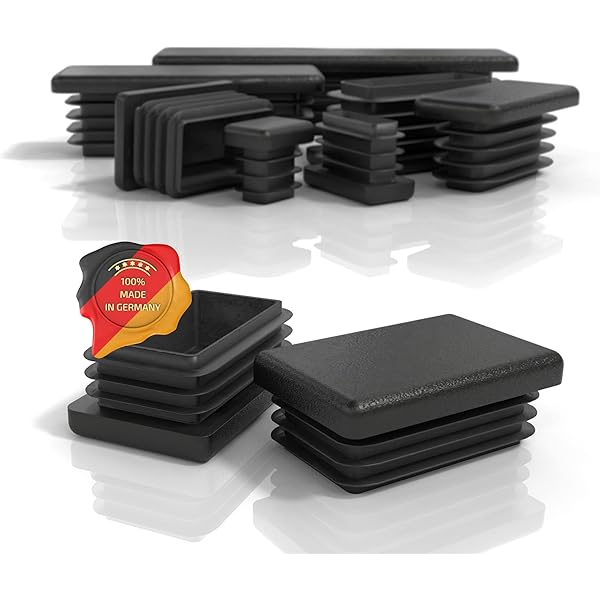 dopuri lamelare PD® 40x30 mm pentru țevi pătrate - capace dreptunghiulare din plastic PE - dopuri pentru țevi pentru acoperirea țevilor de oțel, țevilor din oțel inoxidabil, țevilor de aluminiu și profilelor de aluminiu - dopuri dreptunghiulare - 10 buc.