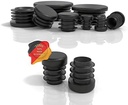 dopuri lamelare PD® rotunde 50 mm pentru țeavă rotundă - capace rotunde din plastic PE - dopuri țevi 50 mm pentru acoperirea țevilor țevi de oțel, țevi din oțel inoxidabil, țevi de aluminiu și profile de aluminiu - dopuri rotunde negre - 4 buc.