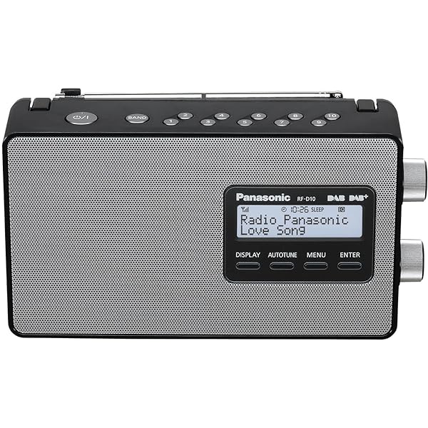 Radio digital Panasonic RF-D10EG-K (tuner DAB+/FM, funcționare la rețea și la baterie) negru