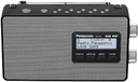 Radio digital Panasonic RF-D10EG-K (tuner DAB+/FM, funcționare la rețea și la baterie) negru
