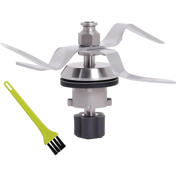 Lamă de schimb Poweka din oțel inoxidabil compatibil cu mașina de bucătărie Silvercrest Monsieur Cuisine Connect cu etanșare și perie de curățare