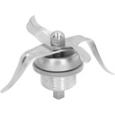 Lamă de schimb Poweka din oțel inoxidabil compatibil cu mașina de bucătărie Silvercrest Monsieur Cuisine Connect cu etanșare și perie de curățare
