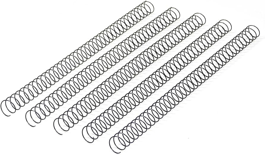 Bobine de legare RAYSON, 50 de coli, 9,5 mm, pas 3:1, negru, 100 de bucăți